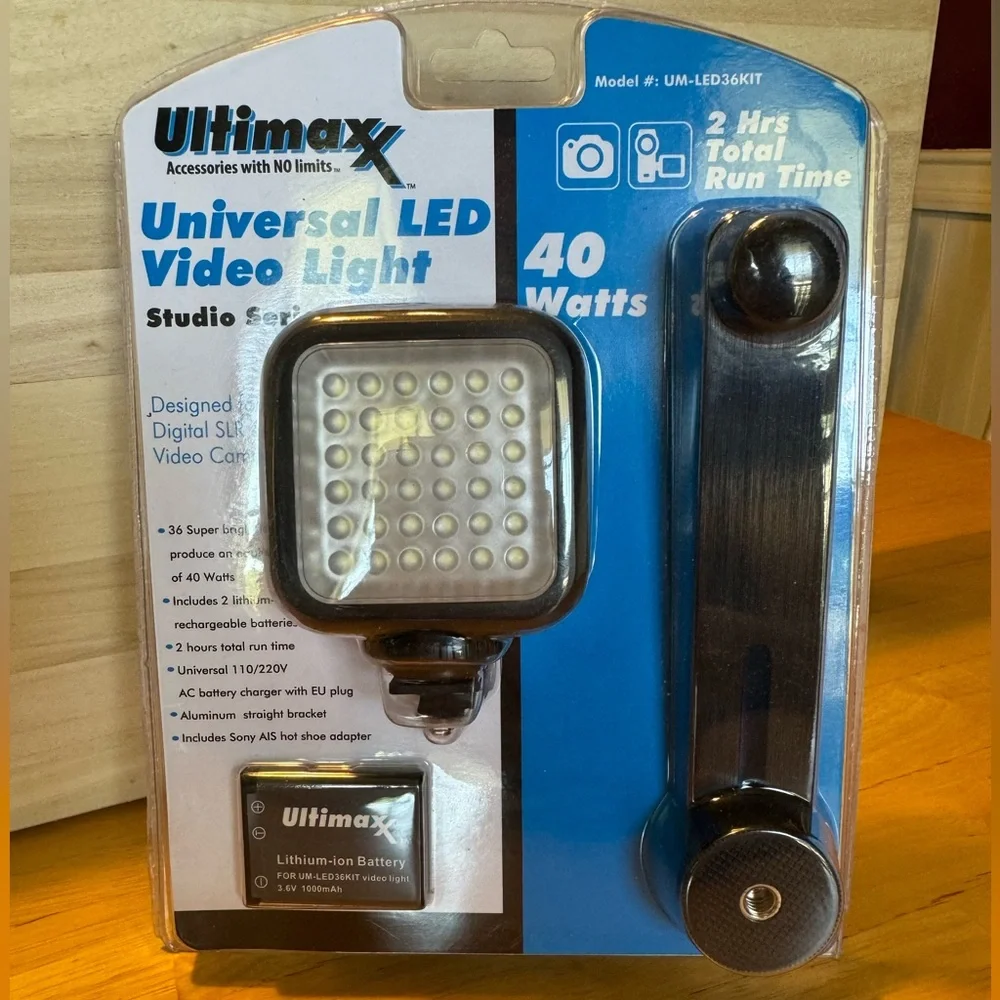 Ultimaxx Universal LED Video Light Studio Series - model# UM-LED36KIT